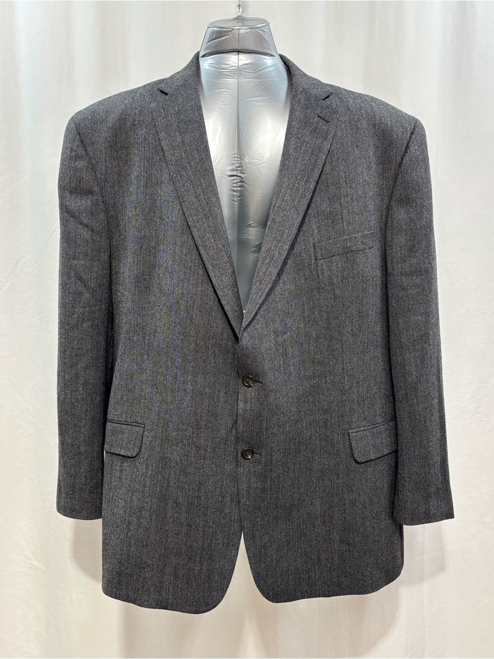 Chaps Dark Gray Two-Button 100% Wool Sport Coat formal work business corporate